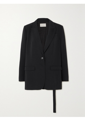 ST. AGNI - + Net Sustain Belted Stretch Wool-twill Blazer - Black - x small,small,medium,large,x large