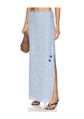 AZULU Cairo Skirt in Blue. Size L. Also in M.