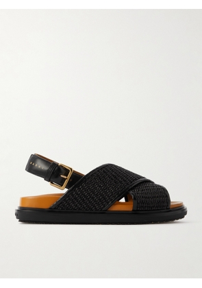 Marni - Fussbett Denim Slingback Sandals - Black - IT36,IT36.5,IT37,IT37.5,IT38,IT38.5,IT39,IT39.5,IT40,IT40.5,IT41