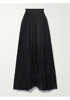 Ulla Johnson - Krista Plissé-satin Maxi Skirt - Black - US0,US2,US4,US6,US8,US10,US12