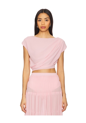 Camila Coelho Yara Crop Top in Pink. Size L. Also in XS, S, M, XL.