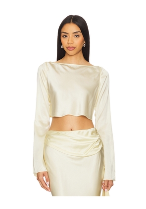 Camila Coelho Enza Top in Yellow. Size L. Also in XXS, XS, S, M, XL.