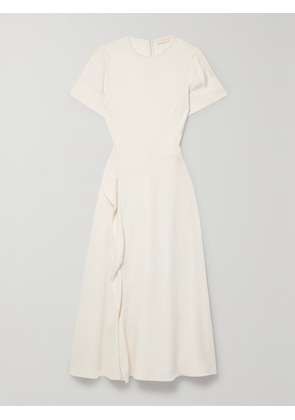 Ulla Johnson - Cassia Ruffled Crepe De Chine Midi Dress - Cream - US00,US0,US2,US4,US6,US8,US10,US12
