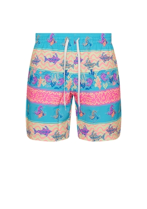 Chubbies The Rodeo Stingray 7 Swim Short in Blue. Size S. Also in XL/1X.