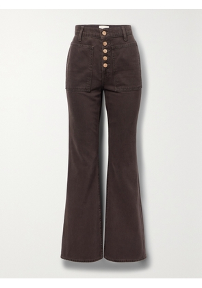 Ulla Johnson - The Lou High-rise Flared Jeans - Brown - 24,25,26,27,28,29,30,31,32