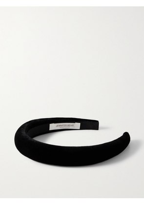 Jennifer Behr - Tori Velvet Headband - Black - One size