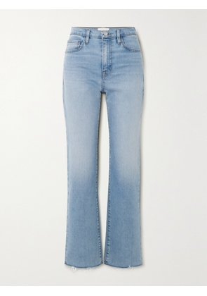FRAME - Le Jane Ankle Cropped High-rise Straight-leg Jeans - Blue - 23,24,25,26,27,28,29,30,31,32,33,34