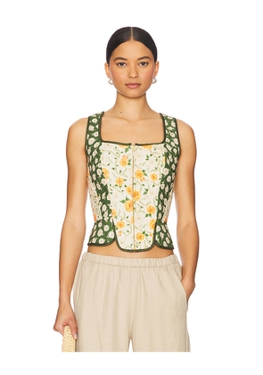 Agua Bendita Sinclair Ete Top in Green. Size M. Also in S.