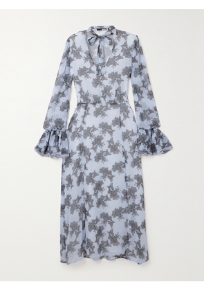 ROTATE BIRGER CHRISTENSEN - + Net Sustain Ginny Floral-print Recycled-chiffon Midi Dress - Multi - DK32,DK34,DK36,DK38,DK40,DK42