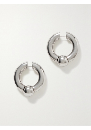 Balenciaga - Mega Silver-tone Hoop Earrings - One size