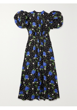 ROTATE BIRGER CHRISTENSEN - Noon Open-back Printed Satin Midi Dress - Multi - DK32,DK34,DK36,DK38,DK40,DK42