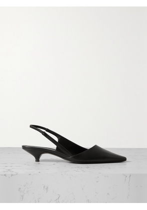 Loulou de Saison - + Net Sustain Abside Leather Slingback Pumps - Black - IT35,IT36,IT37,IT38,IT39,IT40,IT41