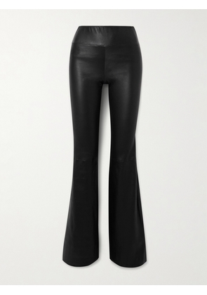 SPRWMN - Leather Flared Pants - Black - x small,small,medium,large