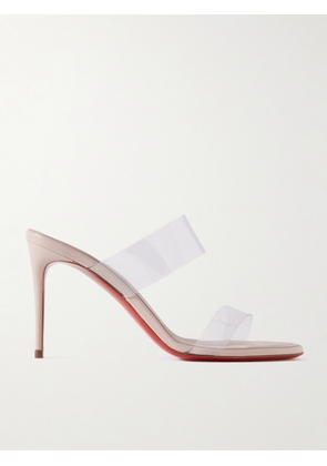 Christian Louboutin - Just Loubi 85 Pvc Mules - Off-white - IT34,IT35,IT35.5,IT36,IT36.5,IT37,IT37.5,IT38,IT38.5,IT39,IT39.5,IT40,IT40.5,IT41,IT41.5,IT42