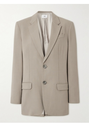 AMI PARIS - Crepe Blazer - Brown - FR 34,FR 36,FR 38,FR 40,FR 42,FR 44