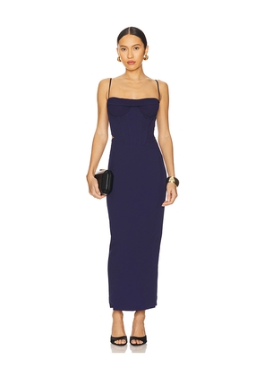 Bardot x REVOLVE Martini Midi Dress in Navy. Size 10. Also in 4, 2, 6, 8, 12.