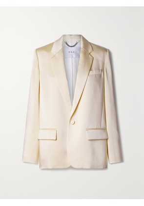 A.L.C. - Axel Satin-crepe Blazer - Off-white - US0,US2,US4,US6,US8,US10,US12