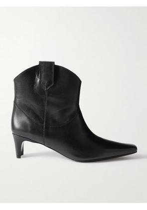 STAUD - Western Wally Leather Ankle Boots - Black - IT35,IT36,IT36.5,IT37,IT37.5,IT38,IT38.5,IT39,IT39.5,IT40,IT40.5,IT41,IT42