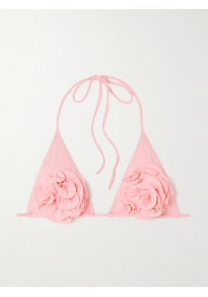 Magda Butrym - Appliquéd Triangle Bikini Top - Pink - FR 34,FR 36,FR 38,FR 40,FR 42