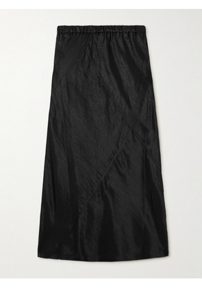 LAUREN MANOOGIAN - + Net Sustain Crinkled-satin Midi Skirt - Black - 1,2,3