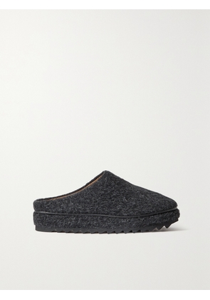 LAUREN MANOOGIAN - + Net Sustain Moto Brushed Alpaca And Merino Wool-blend Mules - Black - IT36,IT37,IT38,IT39,IT40,IT41,IT42