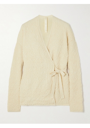LAUREN MANOOGIAN - + Net Sustain Alpaca-blend Wrap Cardigan - Cream - One size