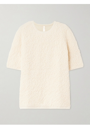 LAUREN MANOOGIAN - + Net Sustain Stretch-alpaca Cloqué Sweater - Cream - 1,2