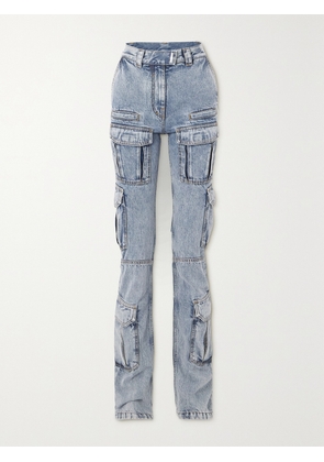 Givenchy - High-rise Straight-leg Cargo Jeans - Blue - 25,26,27,28,29,30,31,32