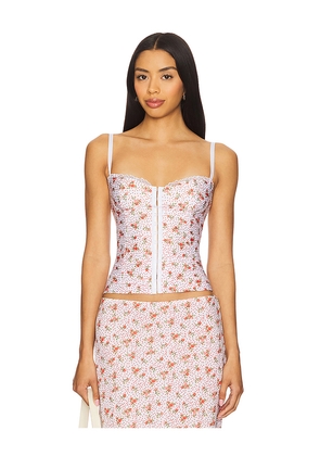 Bella Venice The Caroline Corset in Red,Ivory. Size L. Also in M, XL.