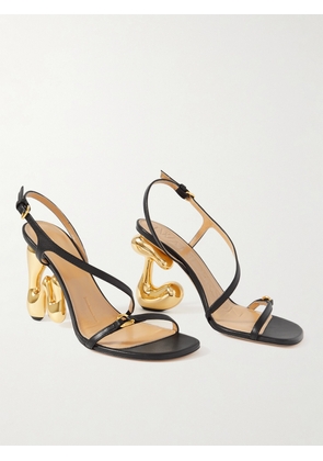 JW Anderson - Bubble Heel Leather Slingback Sandals - Black - IT35,IT36,IT37,IT38,IT39,IT40,IT41