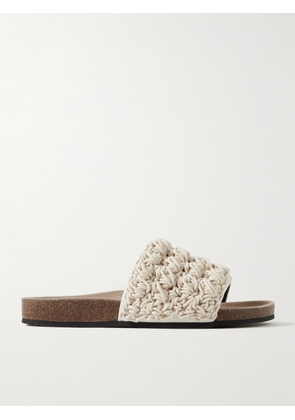 JW Anderson - Crocheted Cotton Slides - Neutrals - IT35,IT36,IT37,IT38,IT39,IT40,IT41,IT42