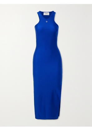 COPERNI - Embellished Satin-jersey Midi Dress - Blue - x small,small,medium,large,x large