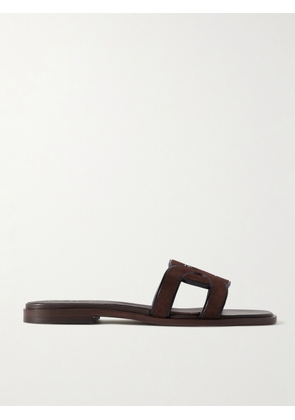 Tod's - Suede Slides - Brown - IT35.5,IT36,IT36.5,IT37,IT37.5,IT38,IT38.5,IT39,IT39.5,IT40,IT40.5,IT41