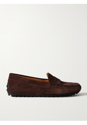 Tod's - City Gommino Suede Loafers - Brown - IT34,IT35,IT35.5,IT36,IT36.5,IT37,IT37.5,IT38,IT38.5,IT39,IT39.5,IT40,IT40.5,IT41,IT41.5,IT42