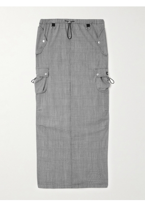 COPERNI - Prince Of Wales Checked Wool Maxi Skirt - Gray - FR 34,FR 36,FR 38,FR 40,FR 42,FR 44