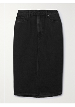 PAIGE - + Net Sustain Siren Denim Skirt - Black - 23,24,25,26,27,28,29,30,31,32