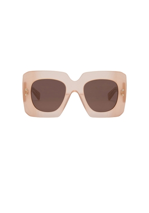 BALMAIN B-bold Sunglasses in Nude.
