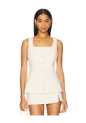 ASTR the Label Brunelle Vest in Neutral. Size M. Also in S, XL, XS.