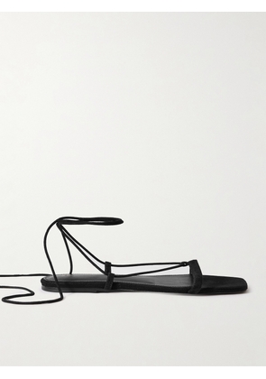 TOTEME - + Net Sustain Suede Lace-up Sandals - Black - IT35,IT36,IT37,IT38,IT39,IT40,IT41,IT42