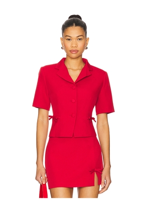 ASTR the Label Sophie Blazer in Red. Size L. Also in M, S, XS.