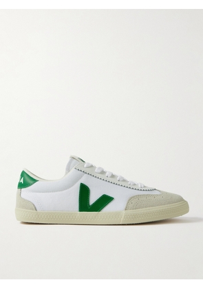VEJA - Volley Leather And Suede-trimmed Canvas Sneakers - White - IT35,IT36,IT37,IT38,IT39,IT40,IT41