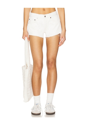 EB Denim Low Rise Cut Offs in White. Size 28. Also in 29, 30, 31, 32.
