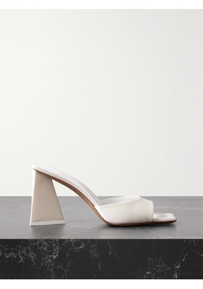 The Attico - Devon Satin Mules - White - IT35,IT35.5,IT36,IT36.5,IT37,IT37.5,IT38,IT38.5,IT39,IT39.5,IT40,IT40.5,IT41,IT41.5,IT42