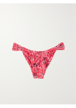 Faithfull - + Net Sustain Andez Floral-print Bikini Briefs - Pink - x small,small,medium,large,x large,xx large