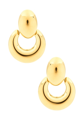 Cendre Hattie Earrings in Metallic Gold.