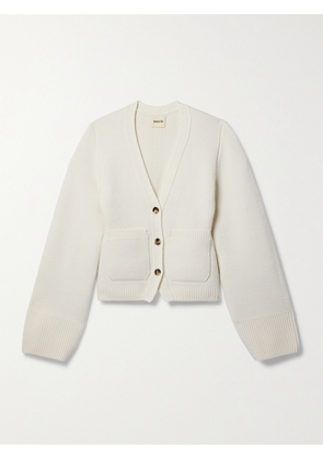 KHAITE - Scarlet Cashmere Cardigan - Cream - x small,small,medium,large,x large