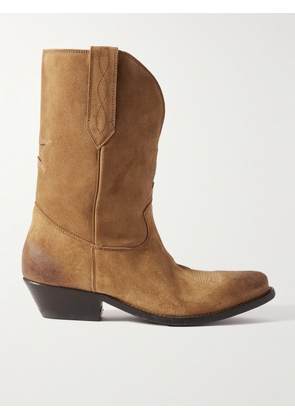 Golden Goose - Low Wish Star Suede Cowboy Boots - Brown - IT35,IT36,IT37,IT38,IT39,IT40,IT41,IT42