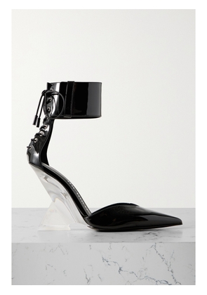 The Attico - Morgan Lace-up Patent-leather Pumps - Black - IT35,IT35.5,IT36,IT36.5,IT37,IT37.5,IT38,IT38.5,IT39,IT39.5,IT40,IT40.5,IT41