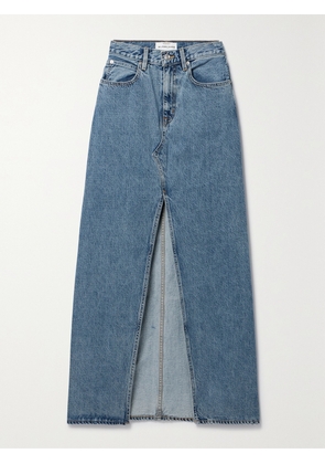 SLVRLAKE - Dallas Organic Denim Maxi Skirt - Blue - 23,24,25,26,27,28,29,30,31,32
