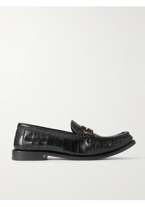 SAINT LAURENT - Le Loafer Leather Loafers - Black - EU 36,EU 36.5,EU 37,EU 37.5,EU 38,EU 38.5,EU 39,EU 39.5,EU 40,EU 40.5,EU 41,EU 41.5,EU 42